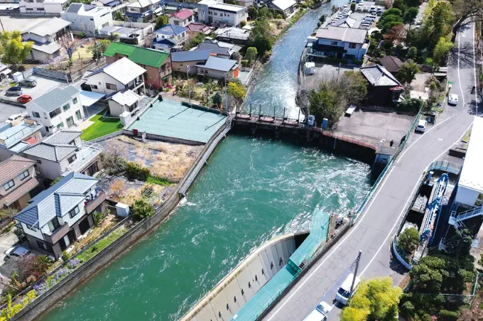広瀬川制水門